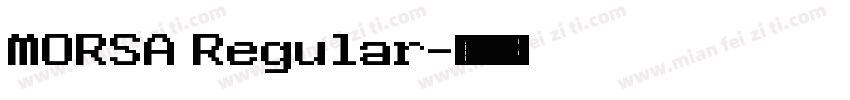 MORSA Regular字体转换